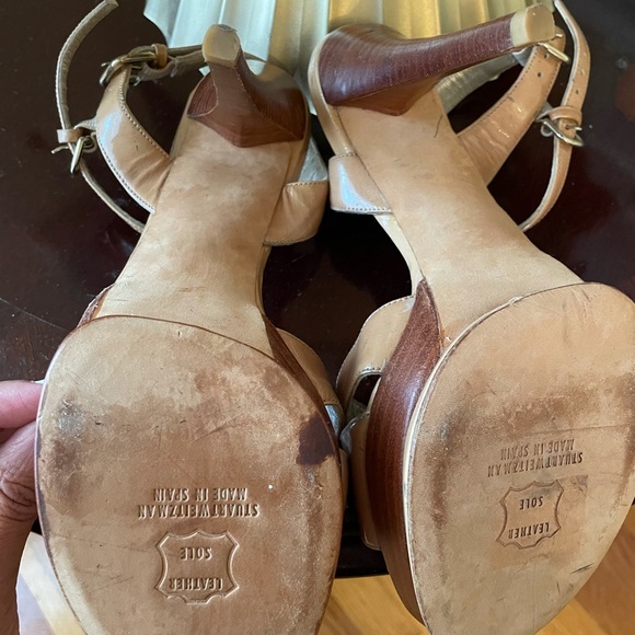 Stuart Weitzman Leather Slingback Sandals - Picture 5 of 6